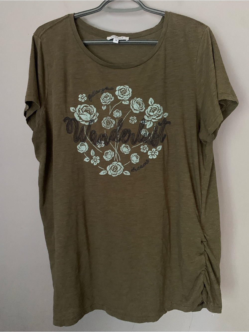 MyStyle'Wanderlust' Floral Short Sleeve Tee